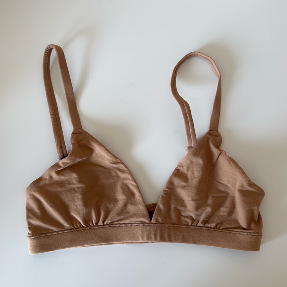 Skims Fits Everybody Ochre Triangle Bralette XS